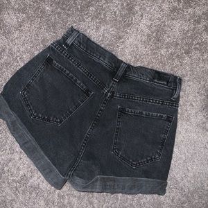 Black Jean Shorts